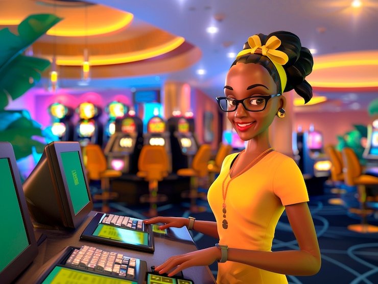 Tampilan aplikasi kasino mobile harumbet dengan meja dealer langsung dan menu sportsbook